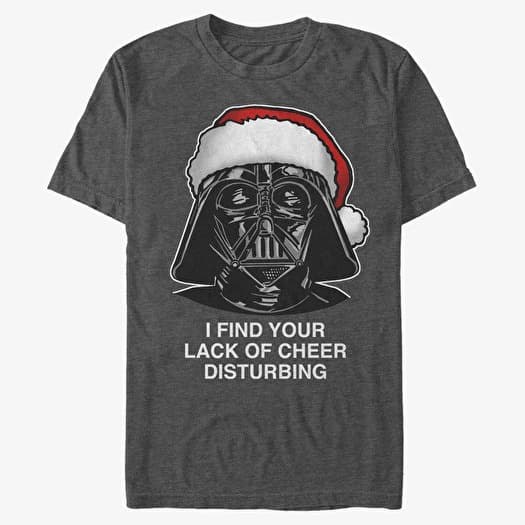T-shirt Merch Star Wars: Classic - Lack of Cheer Unisex T-Shirt Dark Heather Grey