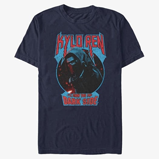 T-shirt Merch Star Wars: Episode 7 - Darkside Dude Unisex T-Shirt Navy Blue