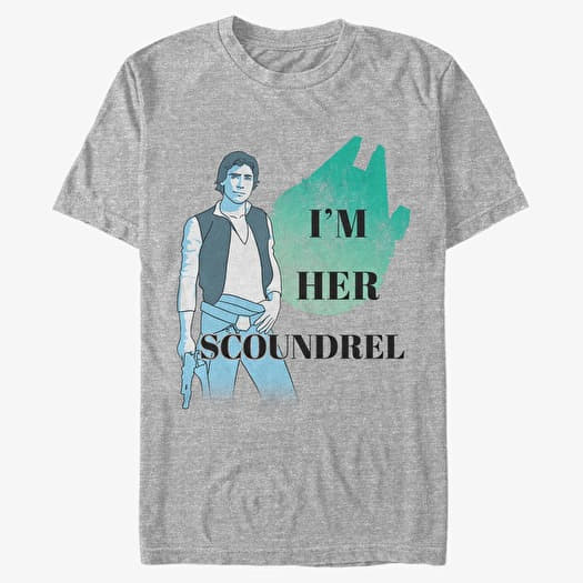 T-shirt Merch Star Wars: Classic - Her Scoundrel Unisex T-Shirt Heather Grey