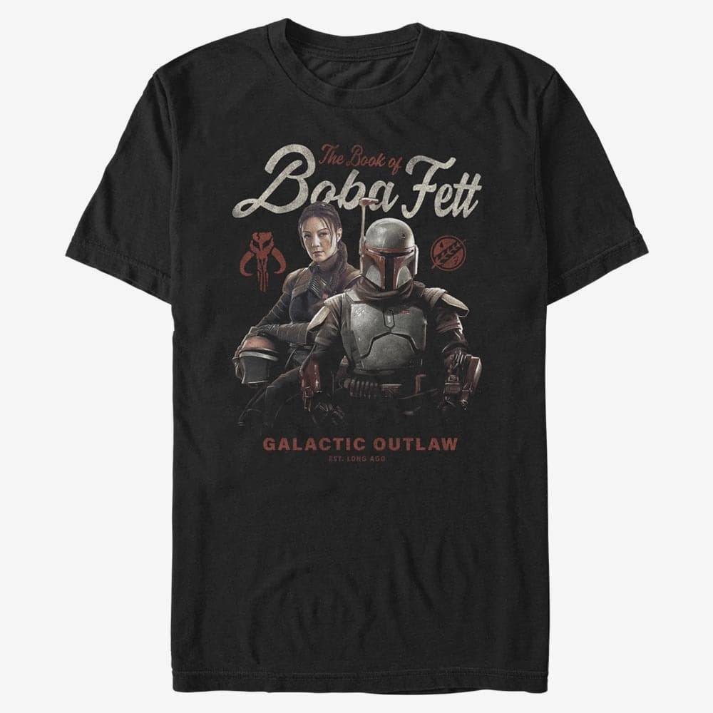 T-shirts Merch Star Wars Book of Boba Fett - Boba Badge Unisex T-Shirt Black