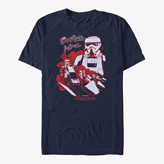 T-shirt Merch Star Wars: Visions - Nice Ride 4 A Trooper Unisex T-Shirt Navy Blue