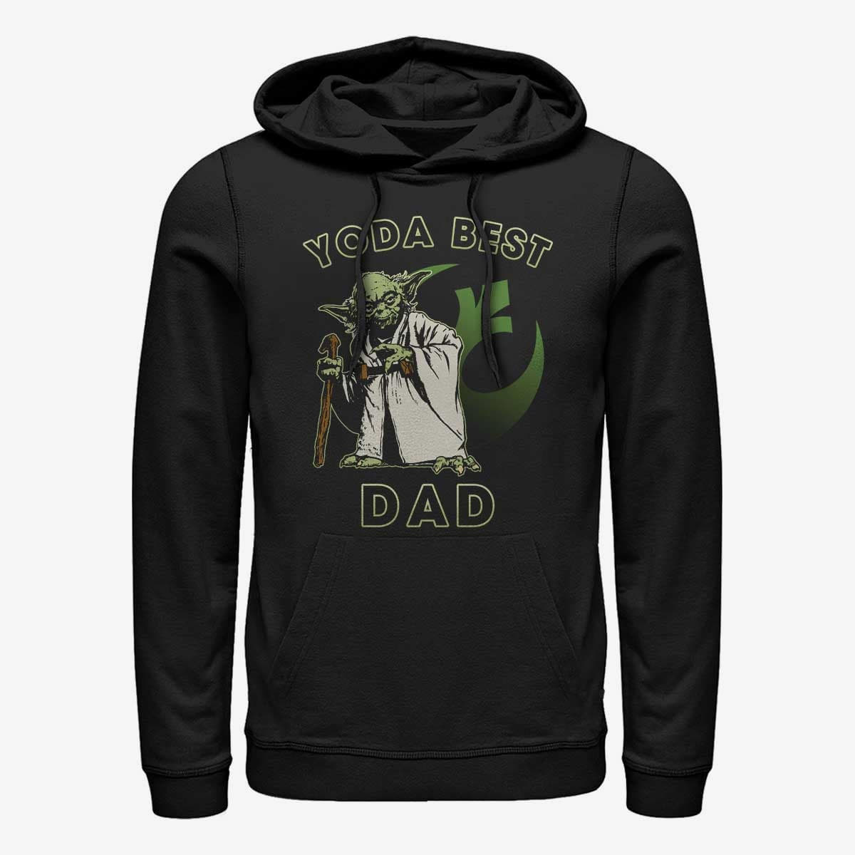 Hættetrøjer og sweatshirts Merch Star Wars: Classic - Yoda Best Dad Unisex Hoodie Black
