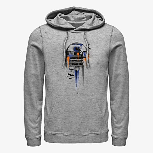Mikina Merch Star Wars: Classic - Splatter R2 Unisex Hoodie Heather Grey