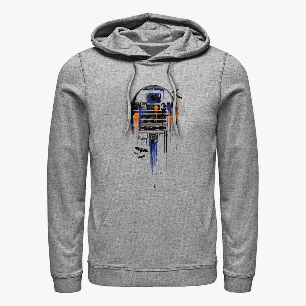 Dukserice Merch Star Wars: Classic - Splatter R2 Unisex Hoodie Heather Grey