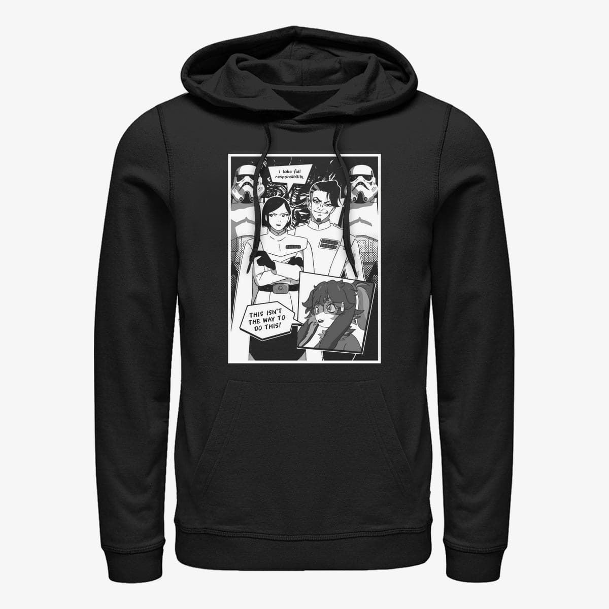 Hættetrøjer og sweatshirts Merch Star Wars: Visions - Lop Panel Unisex Hoodie Black