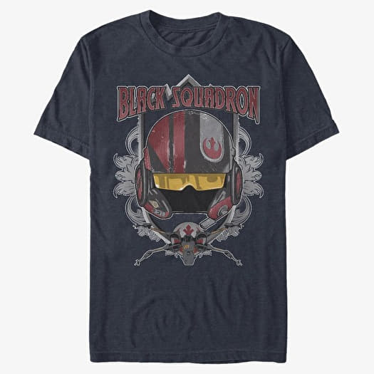 T-shirt Merch Star Wars: Episode 7 - Black Leader Unisex T-Shirt Navy Blue