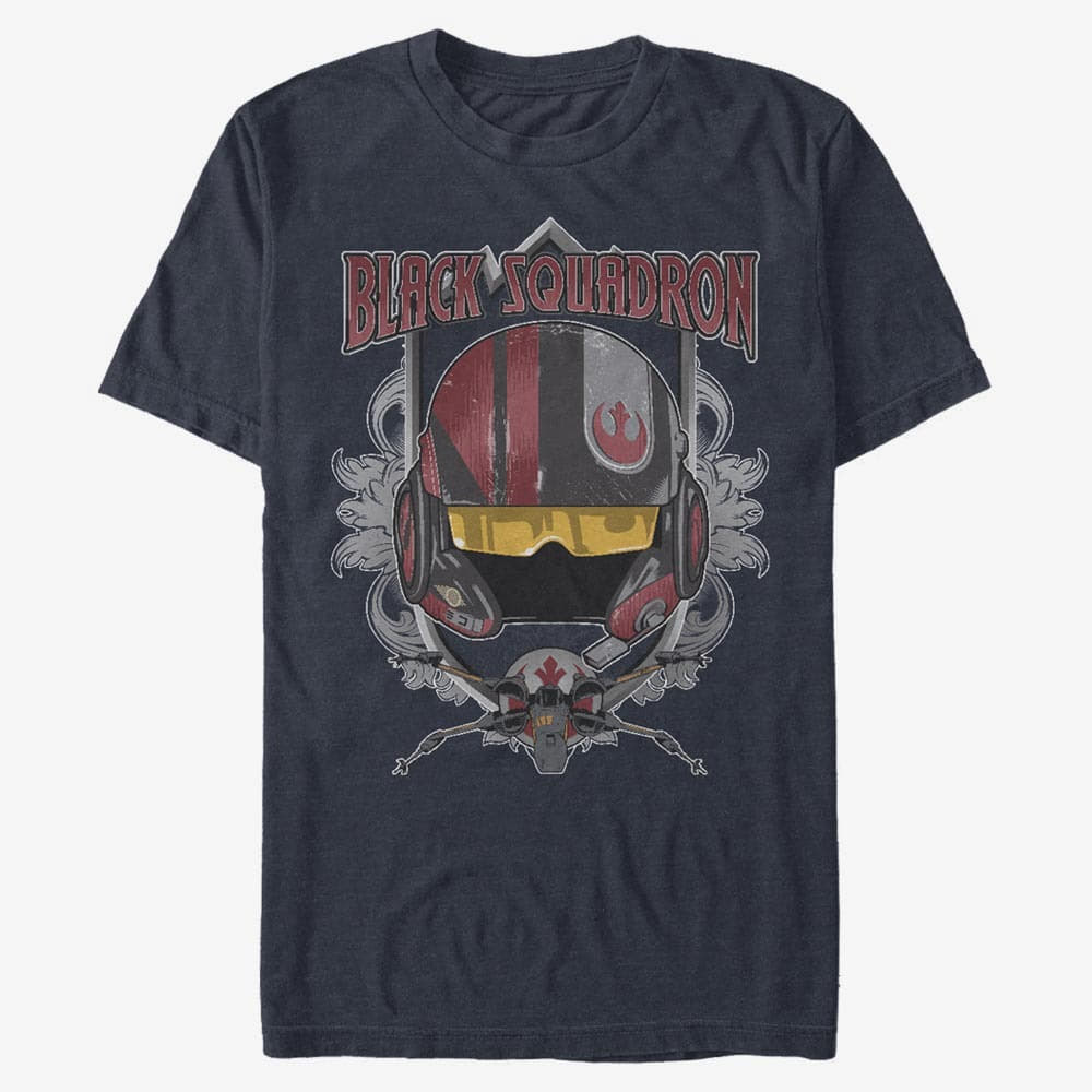 Тениски Merch Star Wars: Episode 7 - Black Leader Unisex T-Shirt Navy Blue