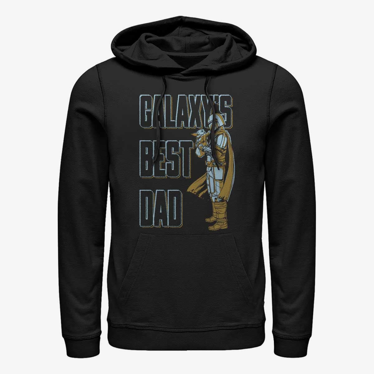Hættetrøjer og sweatshirts Merch Star Wars: The Mandalorian - Daddy MandoO Unisex Hoodie Black
