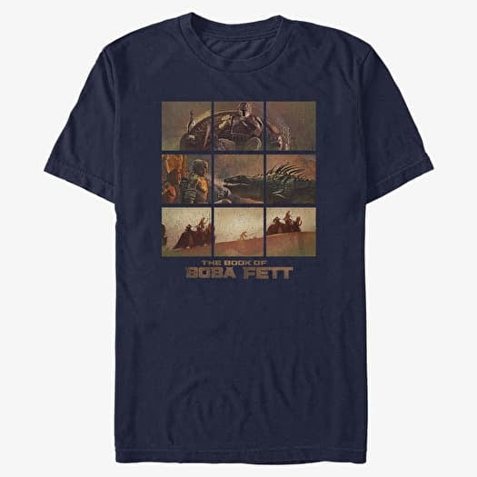 T-shirt Merch Star Wars: Book of Boba Fett - Desert Palace Unisex T-Shirt Navy Blue