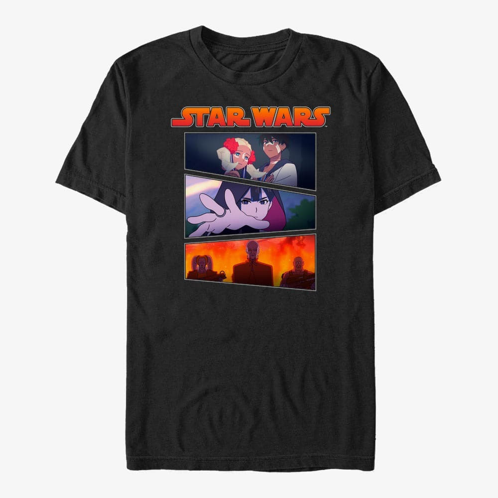 T-Shirts Merch Star Wars: Visions - Village Bride Panels Unisex T-Shirt Black