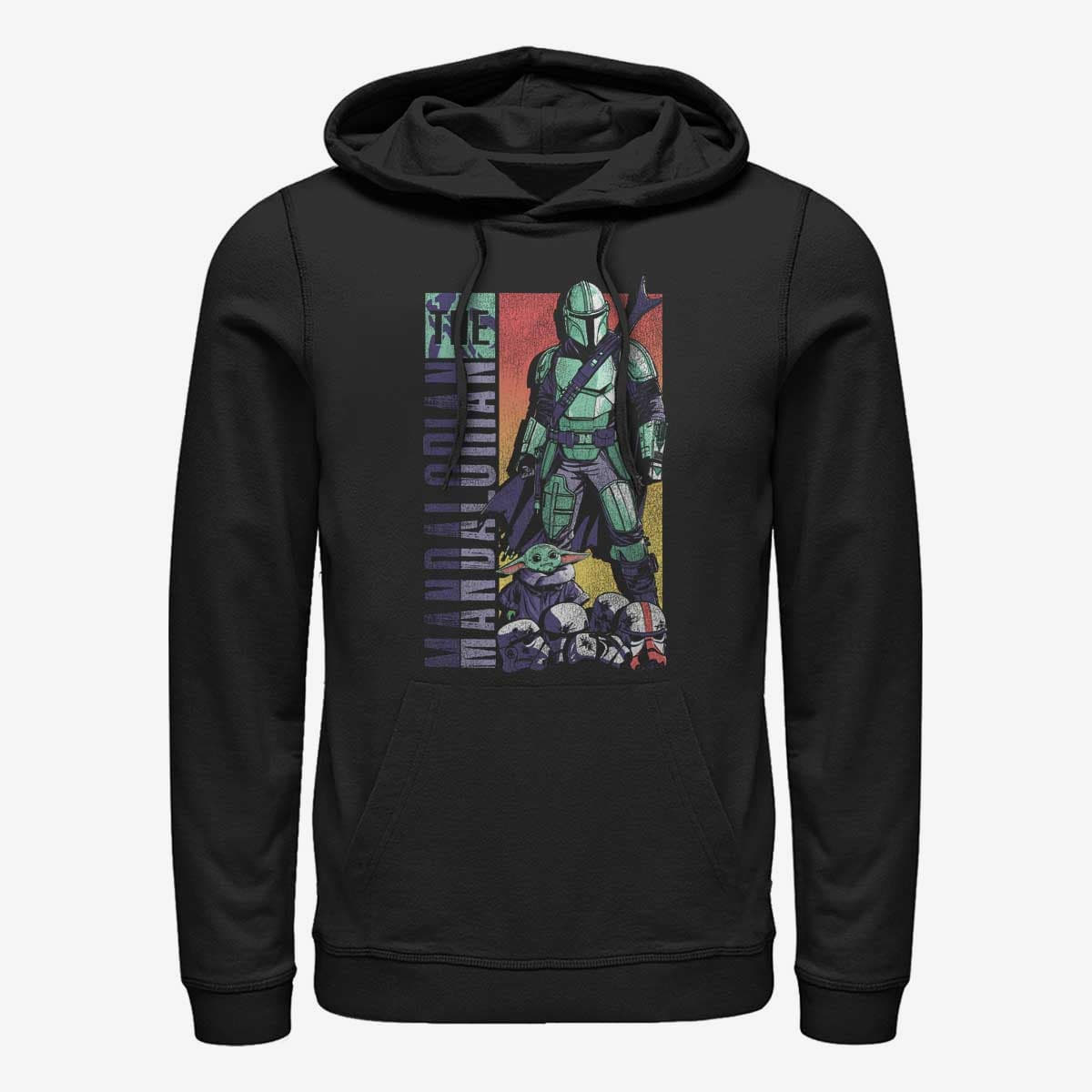 Hættetrøjer og sweatshirts Merch Star Wars: The Mandalorian - Fallen Trooper Unisex Hoodie Black