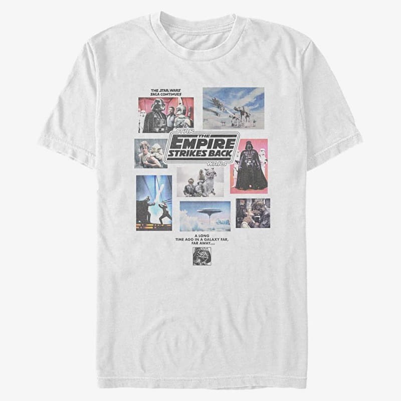 T-särk Merch Star Wars: Classic - Empire Scrapbook Unisex T-Shirt White