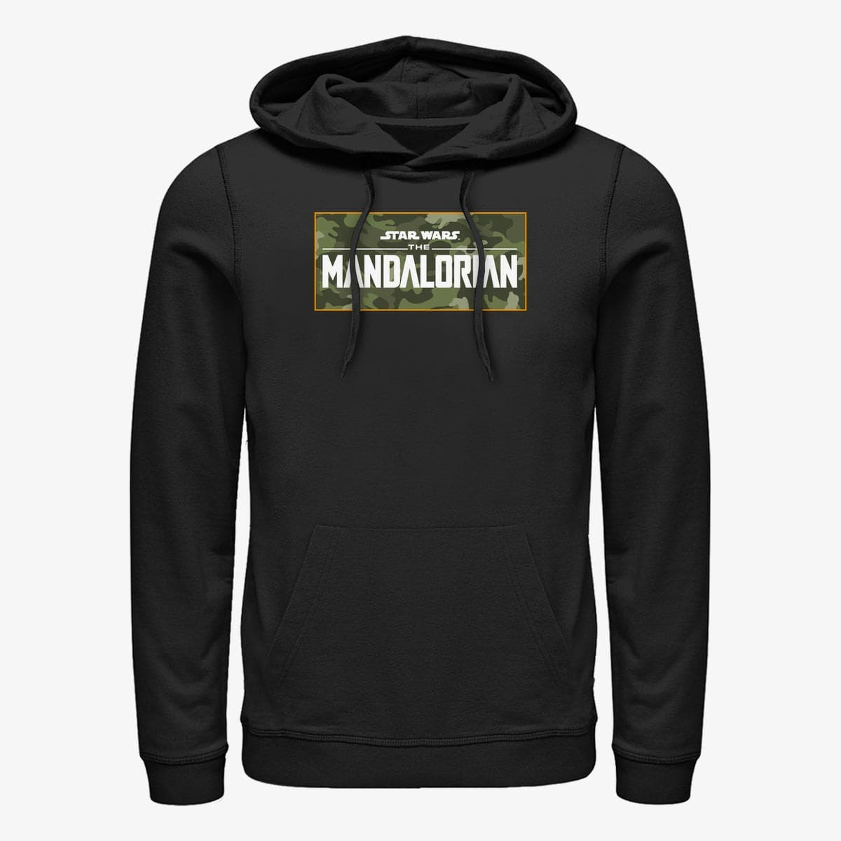 Hættetrøjer og sweatshirts Merch Star Wars: The Mandalorian - Mando Camo Logo Unisex Hoodie Black