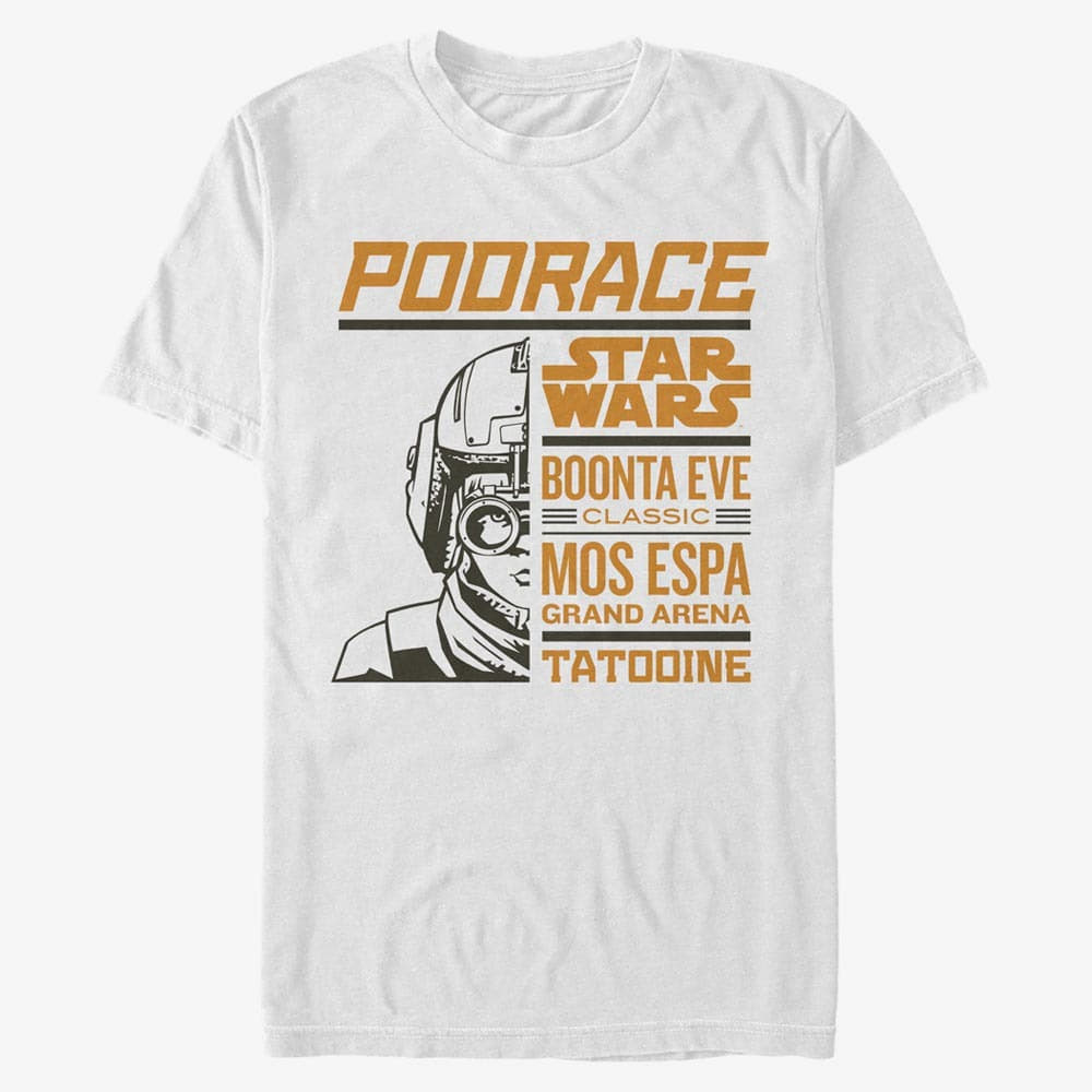 Тениски Merch Star Wars: Classic - Boonta Eve Classic Unisex T-Shirt White