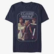 Merch Star Wars: Clone Wars - Hero Group Shot Unisex T-Shirt Navy Blue