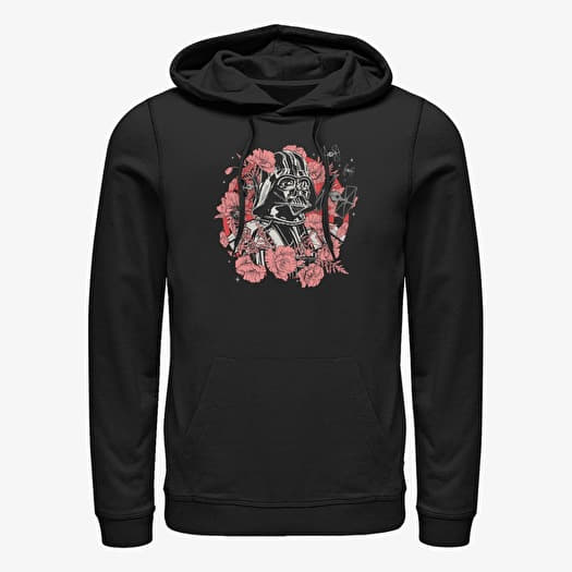 Mikina Merch Star Wars - Floral Vader Unisex Hoodie Black