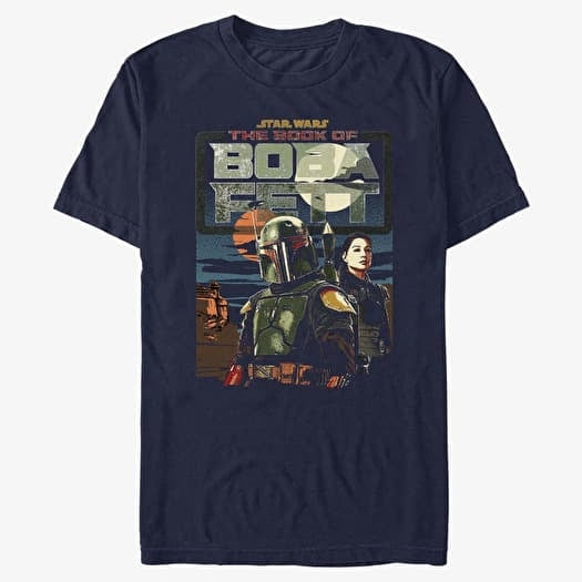 T-shirt Merch Star Wars Book of Boba Fett - Bounty Buddies Unisex T-Shirt Navy Blue
