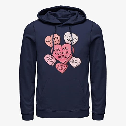 Merch Star Wars: Classic - Candy Hearts Unisex Hoodie Navy Blue