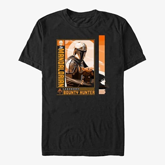 T-shirt Merch Star Wars: The Mandalorian - Legendary Duo Unisex T-Shirt Black