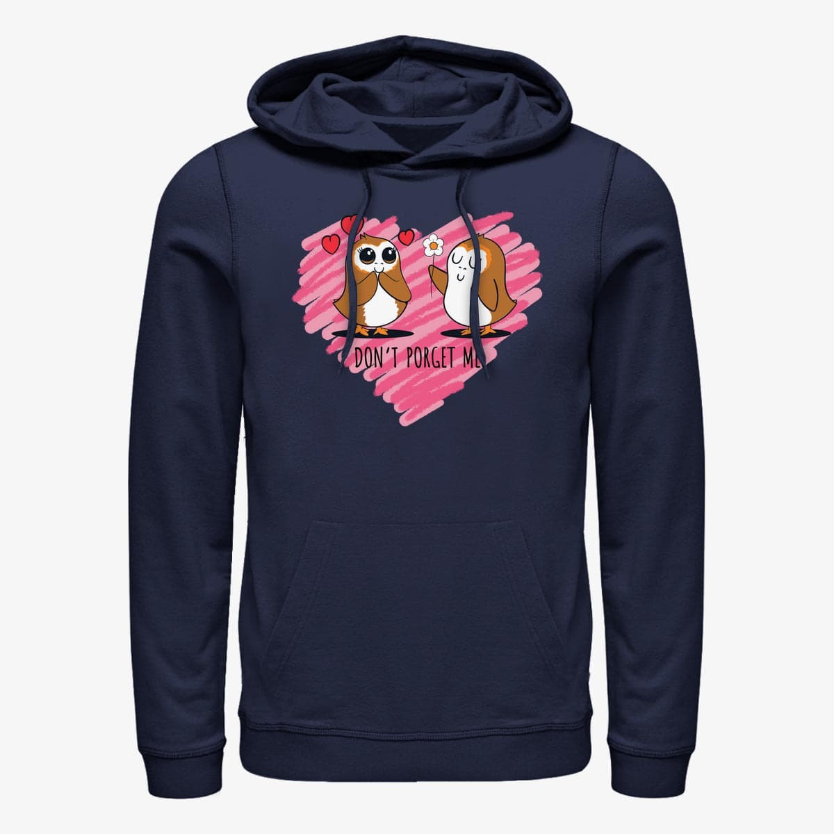 Hættetrøjer og sweatshirts Merch Star Wars: The Force Awakens - Dont Porget Me Unisex Hoodie Navy Blue