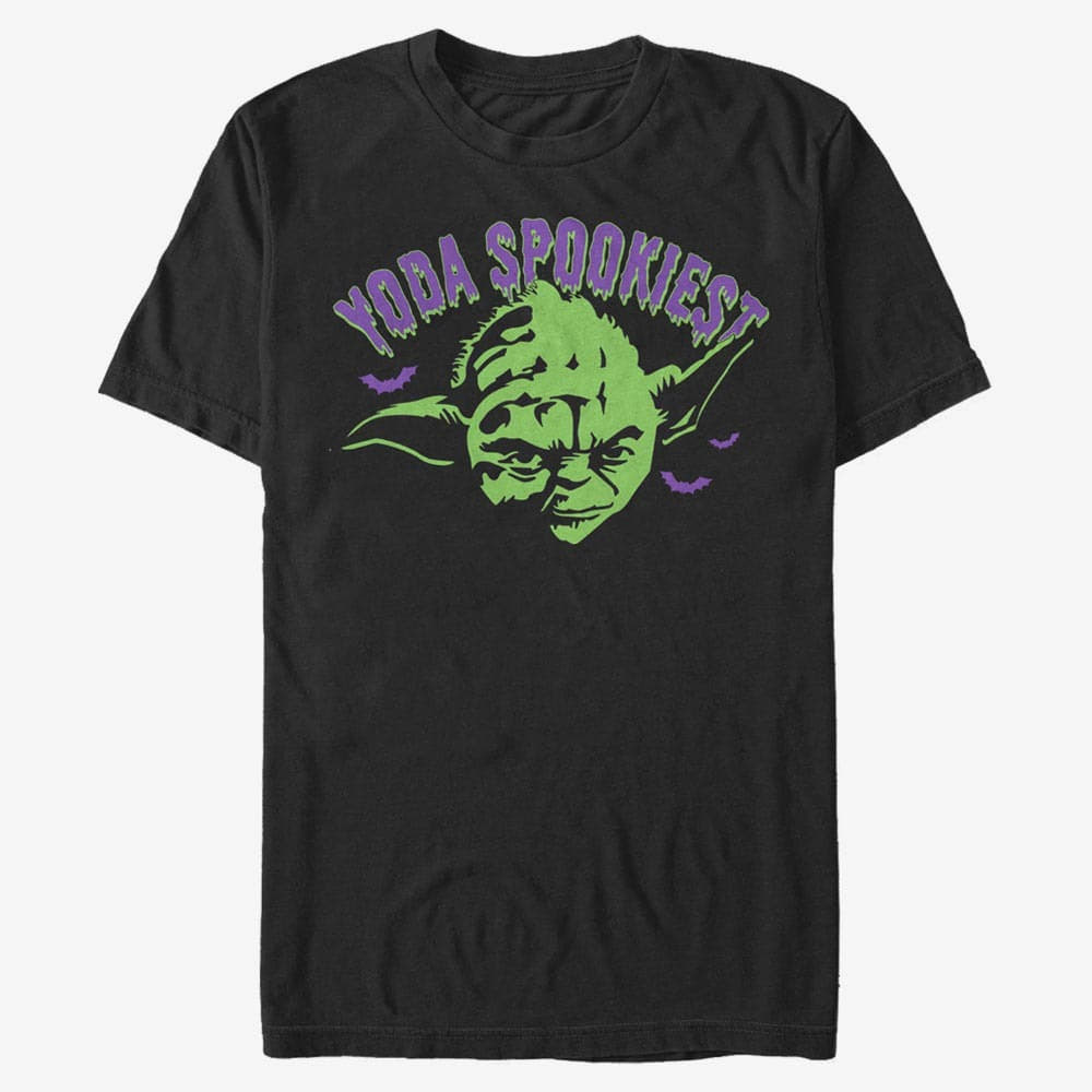 T-shirts Merch Star Wars - Yoda Spooky Unisex T-Shirt Black