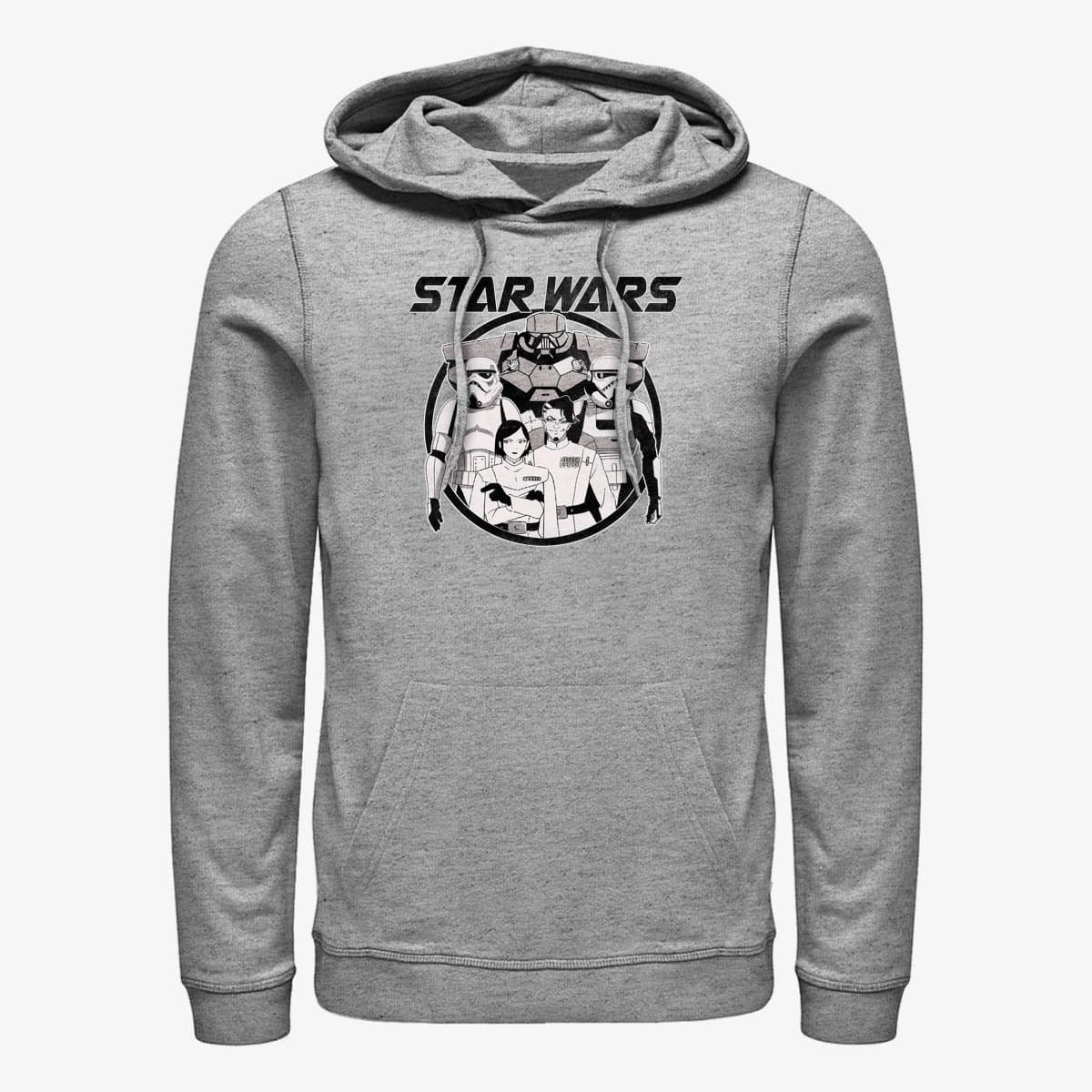 Mikine Merch Star Wars: Visions - Dark Side Anime Unisex Hoodie Heather Grey