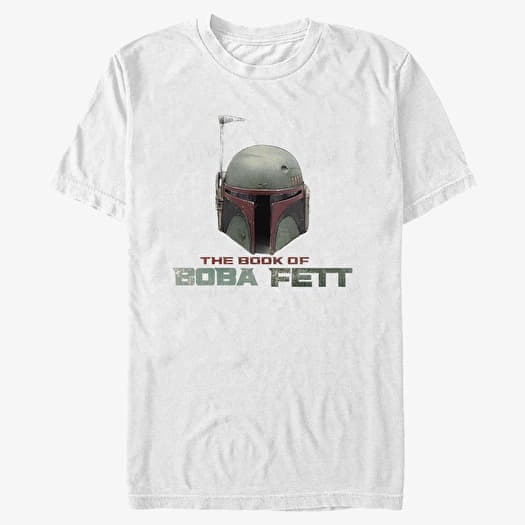 T-shirt Merch Star Wars Book of Boba Fett - Boba Fett Helmet Unisex T-Shirt White