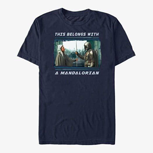 T-shirt Merch Star Wars: The Mandalorian - MandoMon Epi5 Not the Way Unisex T-Shirt Navy Blue