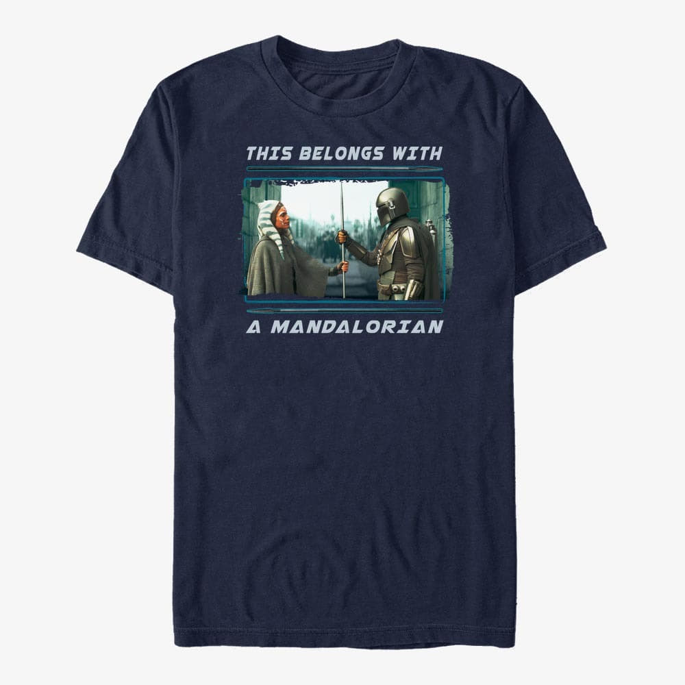 T-shirts Merch Star Wars: The Mandalorian - MandoMon Epi5 Not the Way Unisex T-Shirt Navy Blue