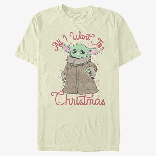 T-shirt Merch Star Wars: Mandalorian - Christmas Child Unisex T-Shirt Natural