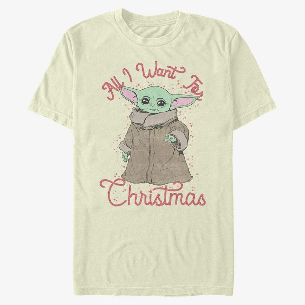 T-shirts Merch Star Wars: Mandalorian - Christmas Child Unisex T-Shirt Natural