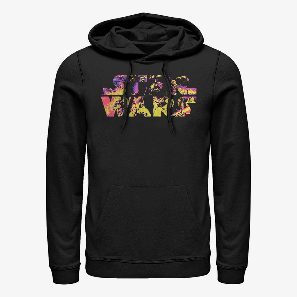 Суитчъри Merch Star Wars: Classic - Logo Poster Colors Unisex Hoodie Black