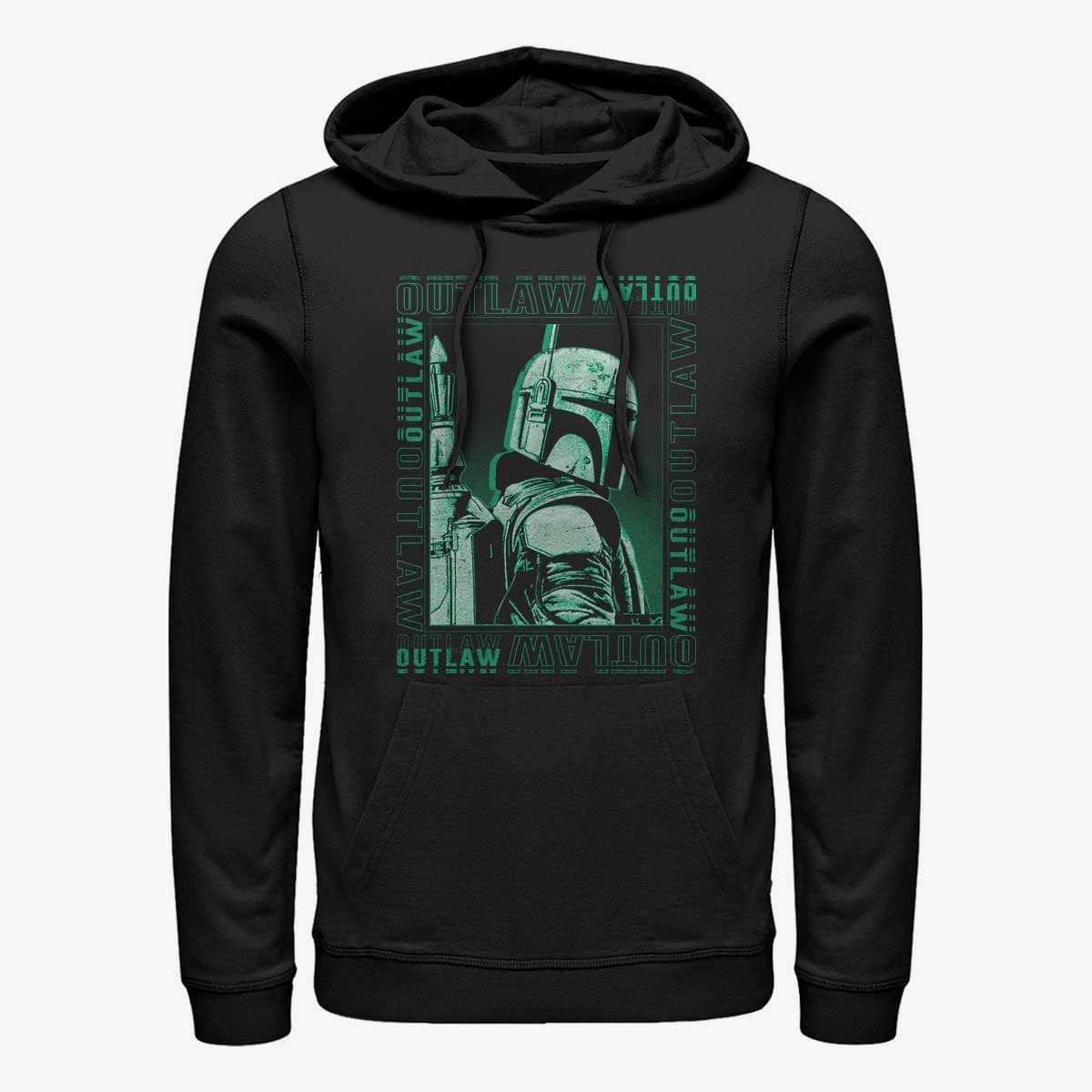 Hættetrøjer og sweatshirts Merch Star Wars Book of Boba Fett - Punk Outlaw Unisex Hoodie Black