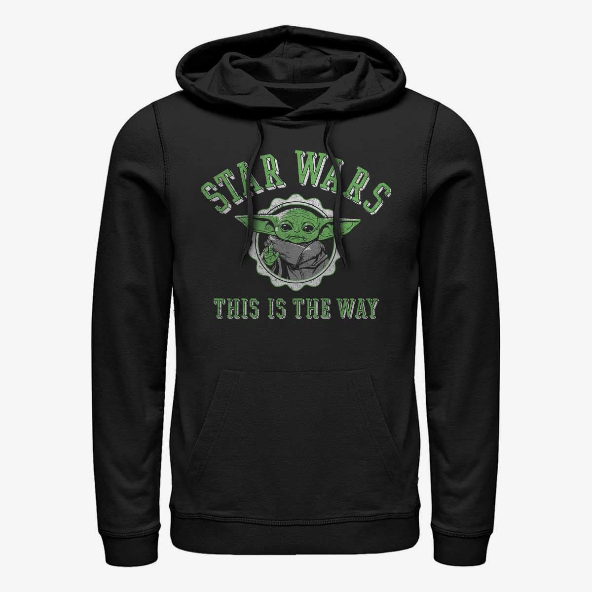 Hættetrøjer og sweatshirts Merch Star Wars: Mandalorian - Varsity Child Unisex Hoodie Black