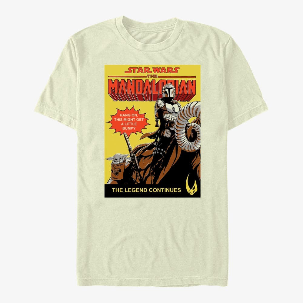 T-shirts Merch Star Wars: The Mandalorian - Hang On Poster Unisex T-Shirt Natural