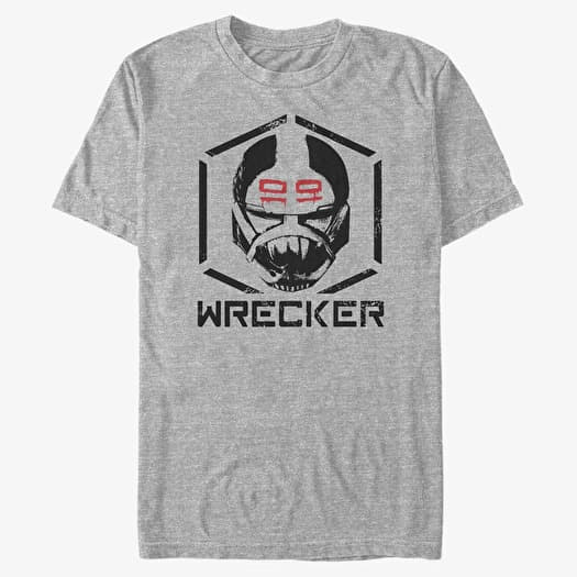 T-shirt Merch Star Wars: The Bad Batch - Wrecker Unisex T-Shirt Heather Grey