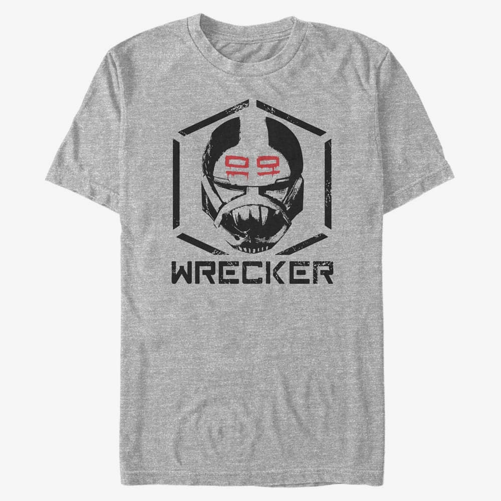 Тениски Merch Star Wars: The Bad Batch - Wrecker Unisex T-Shirt Heather Grey