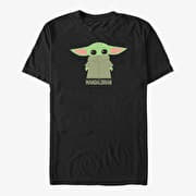 Merch Star Wars: The Mandalorian - The Child Covered Face Unisex T-Shirt Black