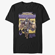 Merch Star Wars: The Mandalorian - Signed Up Mando Unisex T-Shirt Black