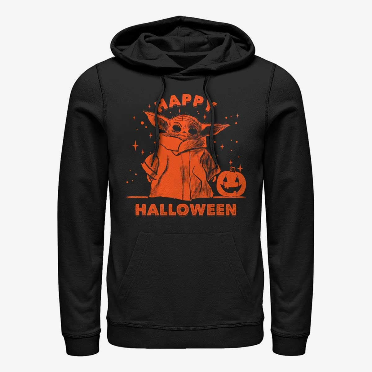 Hættetrøjer og sweatshirts Merch Star Wars: The Mandalorian - HAPPY HALLOWEEN Unisex Hoodie Black
