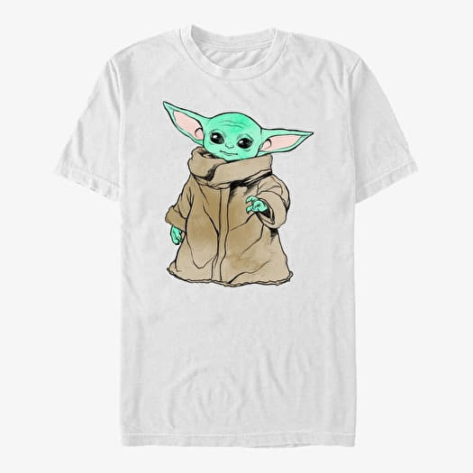 T-shirt Merch Star Wars: The Mandalorian - Sketch Child Unisex T-Shirt White