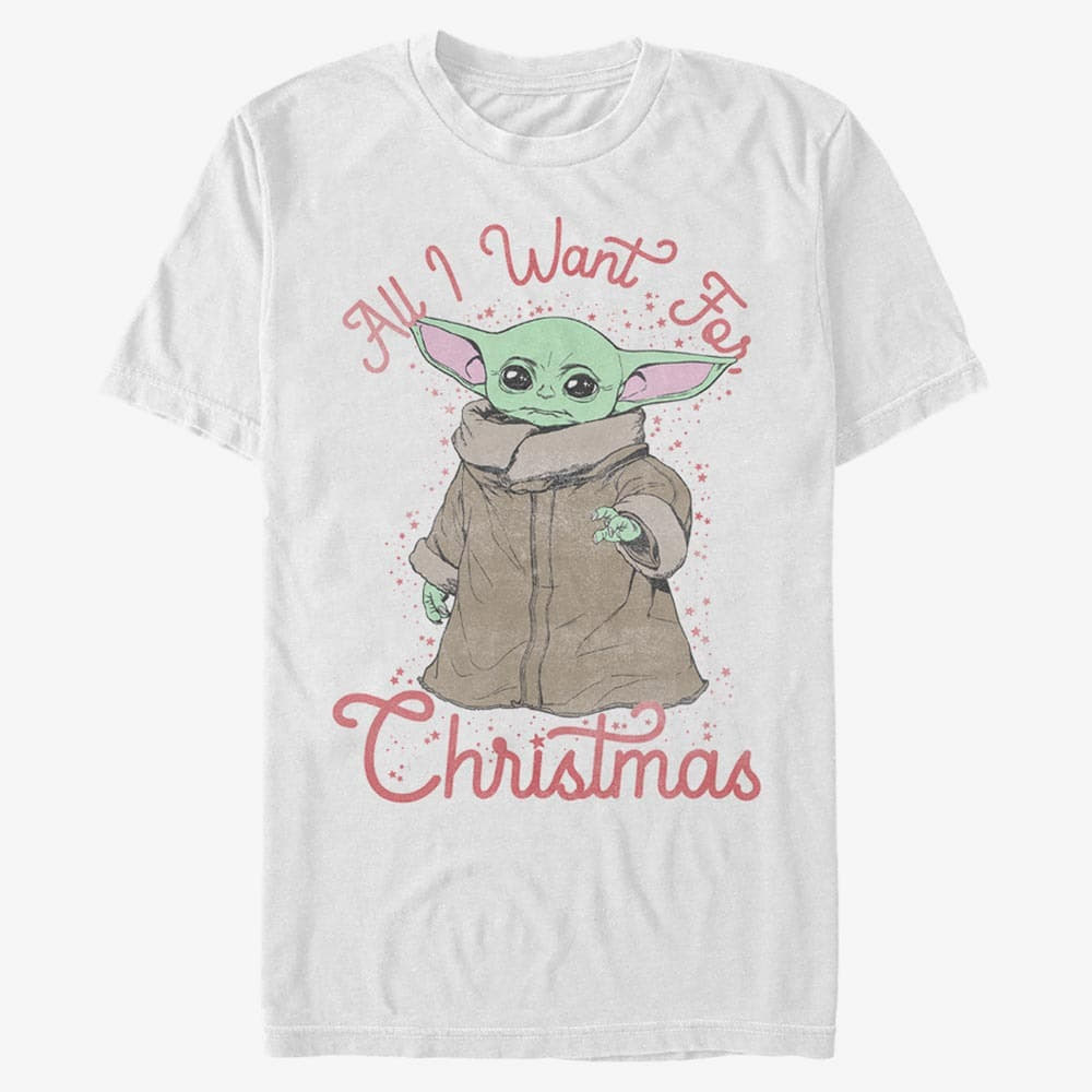 T-shirts Merch Star Wars: The Mandalorian - Santa Baby Unisex T-Shirt White
