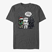 Merch Star Wars: Classic - Boba It's Cold Unisex T-Shirt Dark Heather Grey
