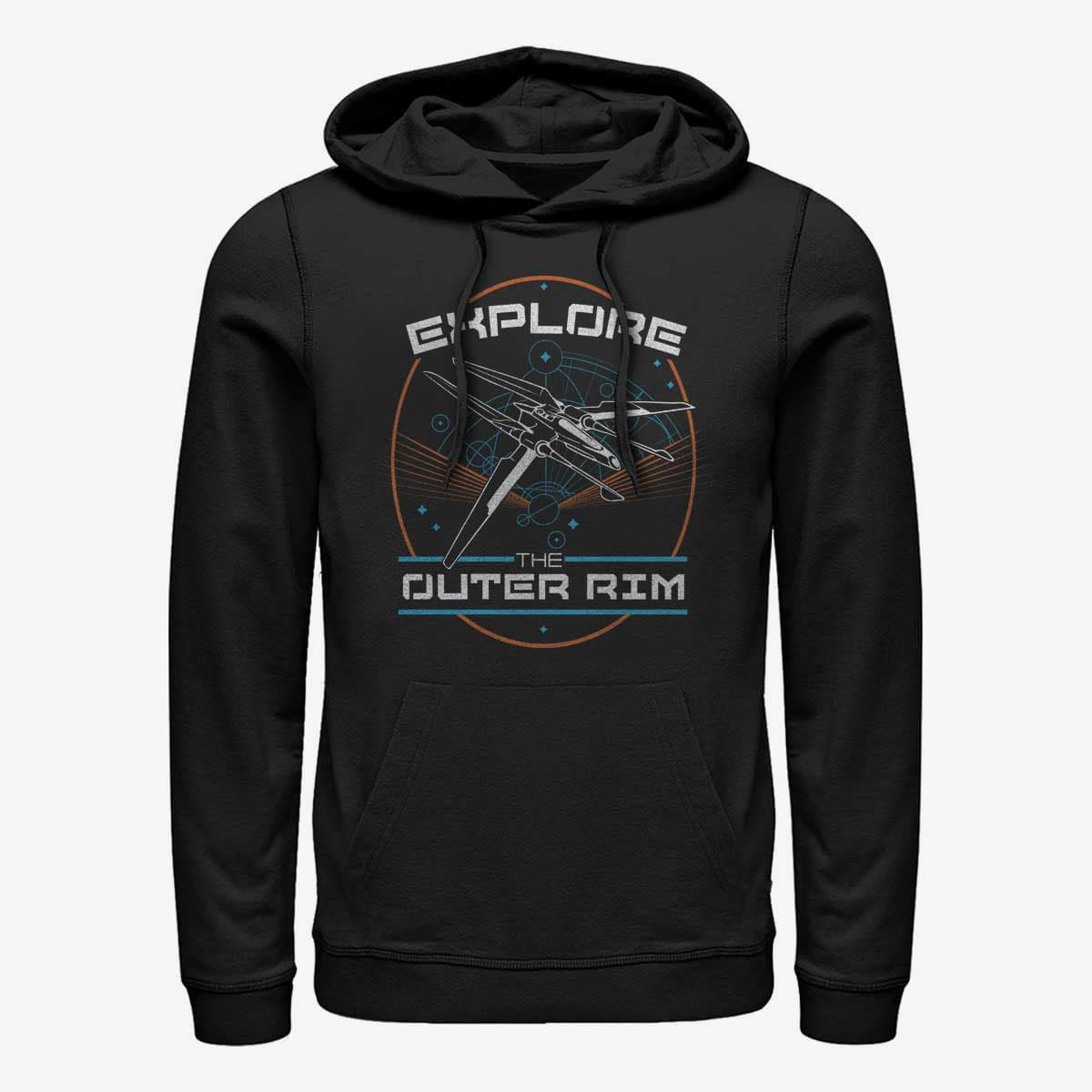 Hættetrøjer og sweatshirts Merch Star Wars: High Republic - Explore Outer Rim Unisex Hoodie Black