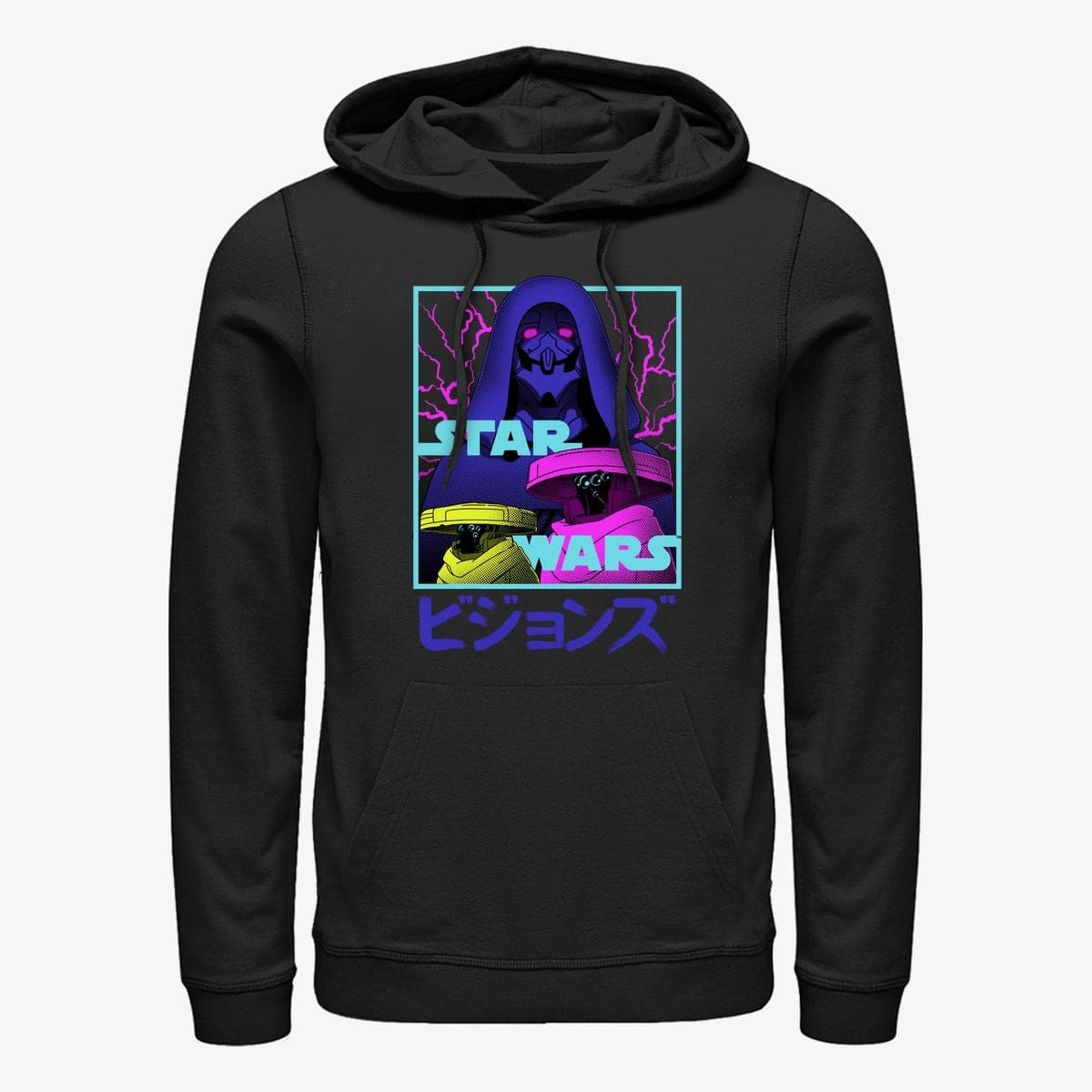 Mikine Merch Star Wars: Visions - Metal Faces Unisex Hoodie Black