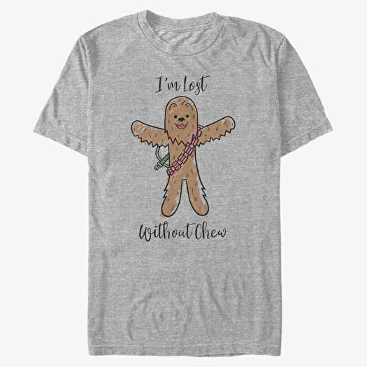 T-shirt Merch Star Wars: Classic - Lost Without Chew Unisex T-Shirt Heather Grey