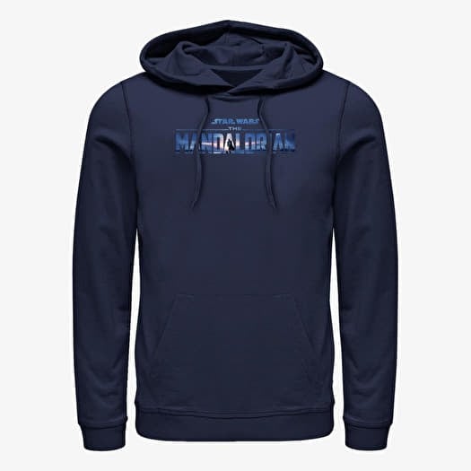 Merch Star Wars: The Mandalorian - New Mando Logo Unisex Hoodie Navy Blue