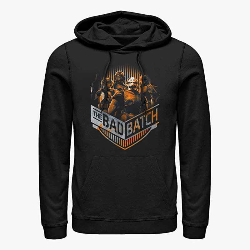 Mikina Merch Star Wars: The Bad Batch - Batch Group Chevron Unisex Hoodie Black