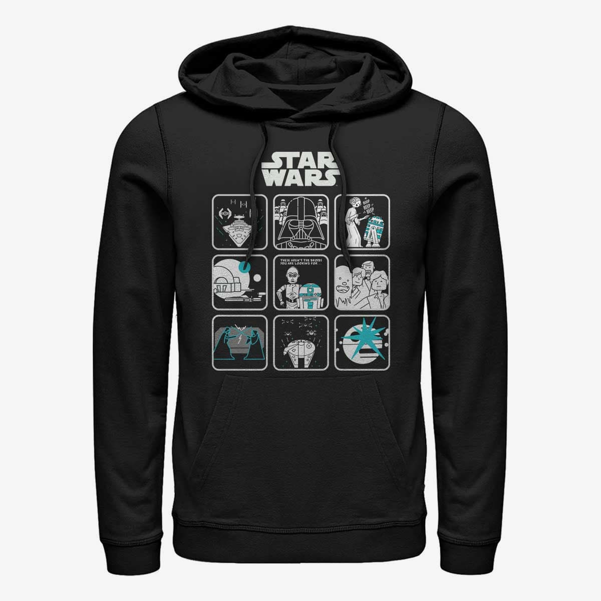 Суитчъри Merch Star Wars: A New Hope - Episode Four Story Unisex Hoodie Black