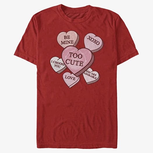 T-shirt Merch Star Wars: The Mandalorian - Hearts With The Child Unisex T-Shirt Red